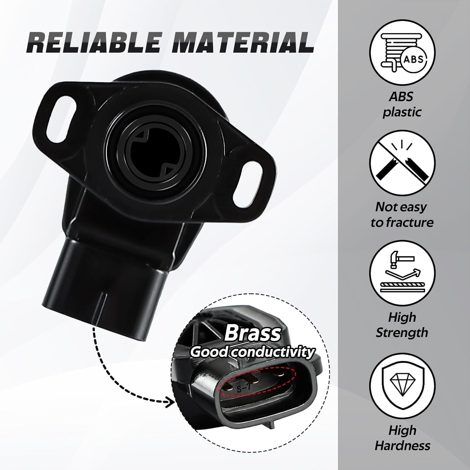 Sensor TPS Sensor de posición del acelerador compatible con Suzuki Kingquad LT-A700X LT-A750X LT-A750XP LT-A750XPZ LT-A750XL LT-A750XZ Reemplazar#