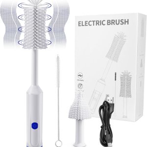 Limpiador de cepillo eléctrico para botellas cepillo mágico para botellas, juego de limpieza eléctrica con botellachupetecepillo para pajilla, Limpiador de cepillo eléctrico para botellas cepillo mágico para botellas, juego de limpieza eléctrica con botellachupetecepillo para pajilla,