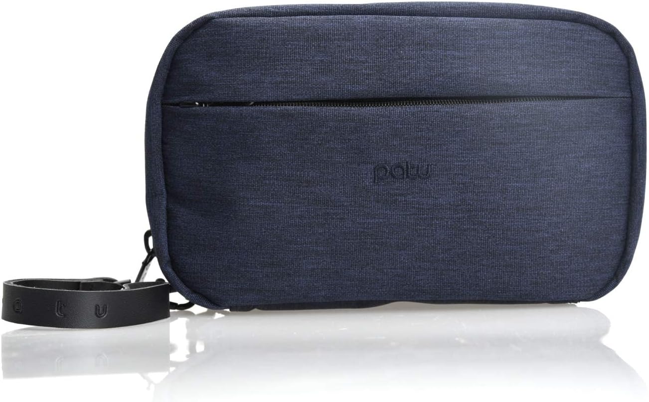 Patu Handy Beauty Stuff Carry Case, Bolsa de cosméticos de maquillaje, Mujeres limpiador facial bolsa de kit de cuidado de la piel, lápiz embrague,