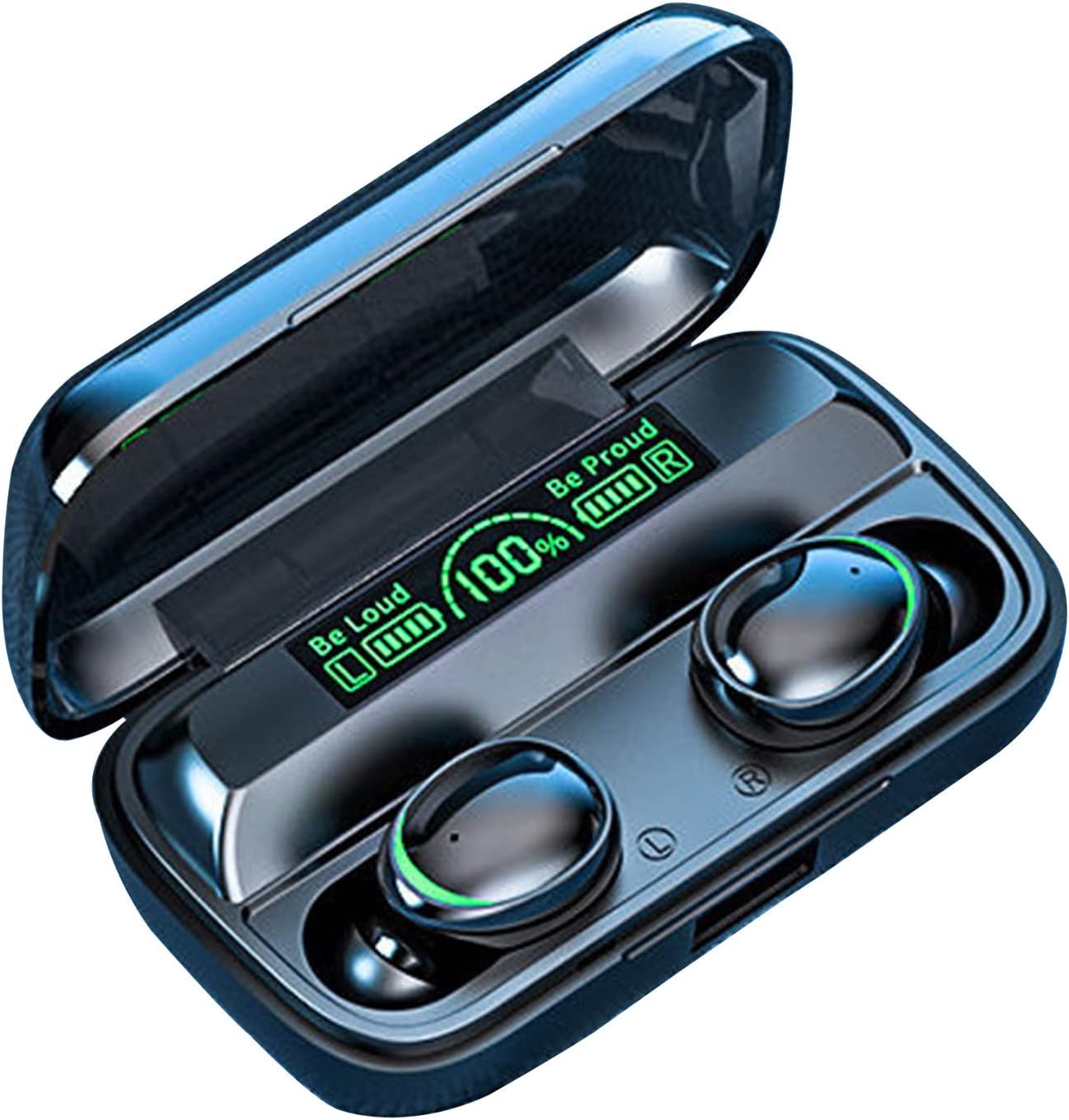 Auriculares inalámbricos Bluetooth Auriculares intrauditivos de baja latencia Binaural Estéreo Pantalla Digital Cancelación de ruido Alimentado por