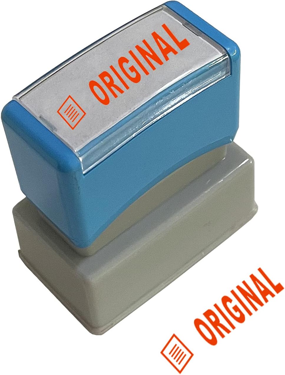 WAFJAMF Sello original  Sello de mensaje pre-entintado sello de oficina recargable tinta roja preinstalado  mediano