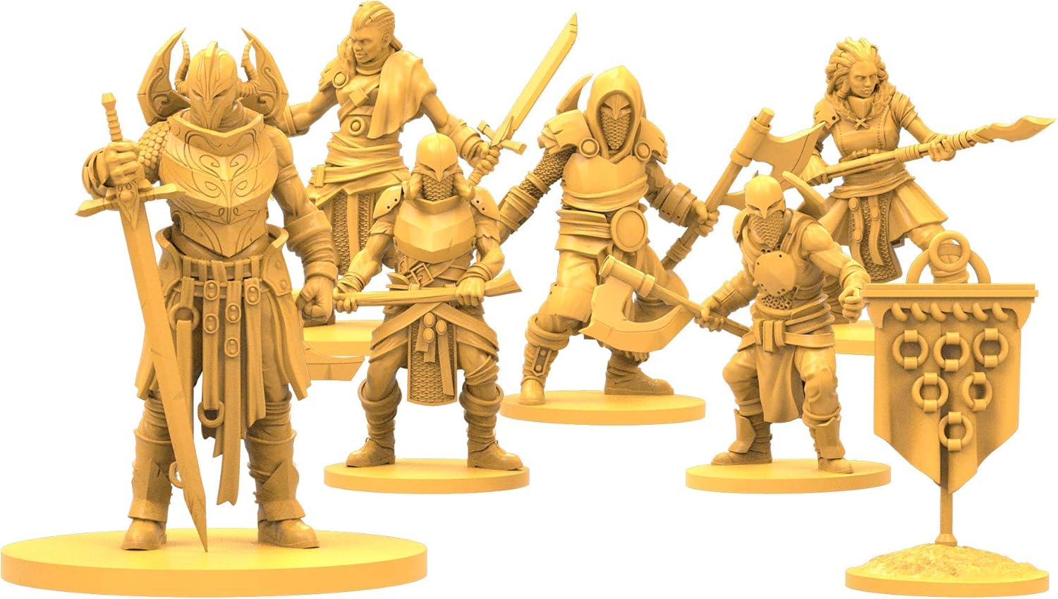 Godtear The Borderlands Starter Set Juego de mesa con 12 miniaturas detalladas, juego de combate de mesa (2 jugadores)