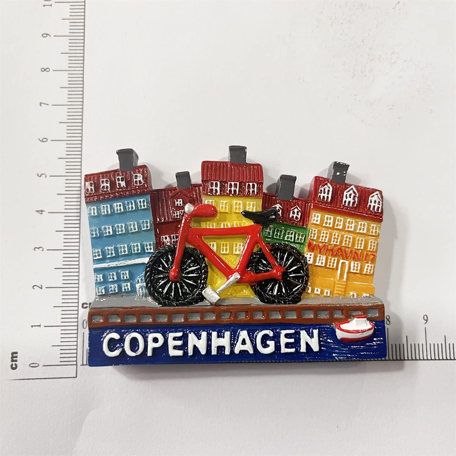 Copenhagen Dinamarca, imán 3D para nevera de regalo, resina hecha a mano, colección de decoración para el hogar y la cocina