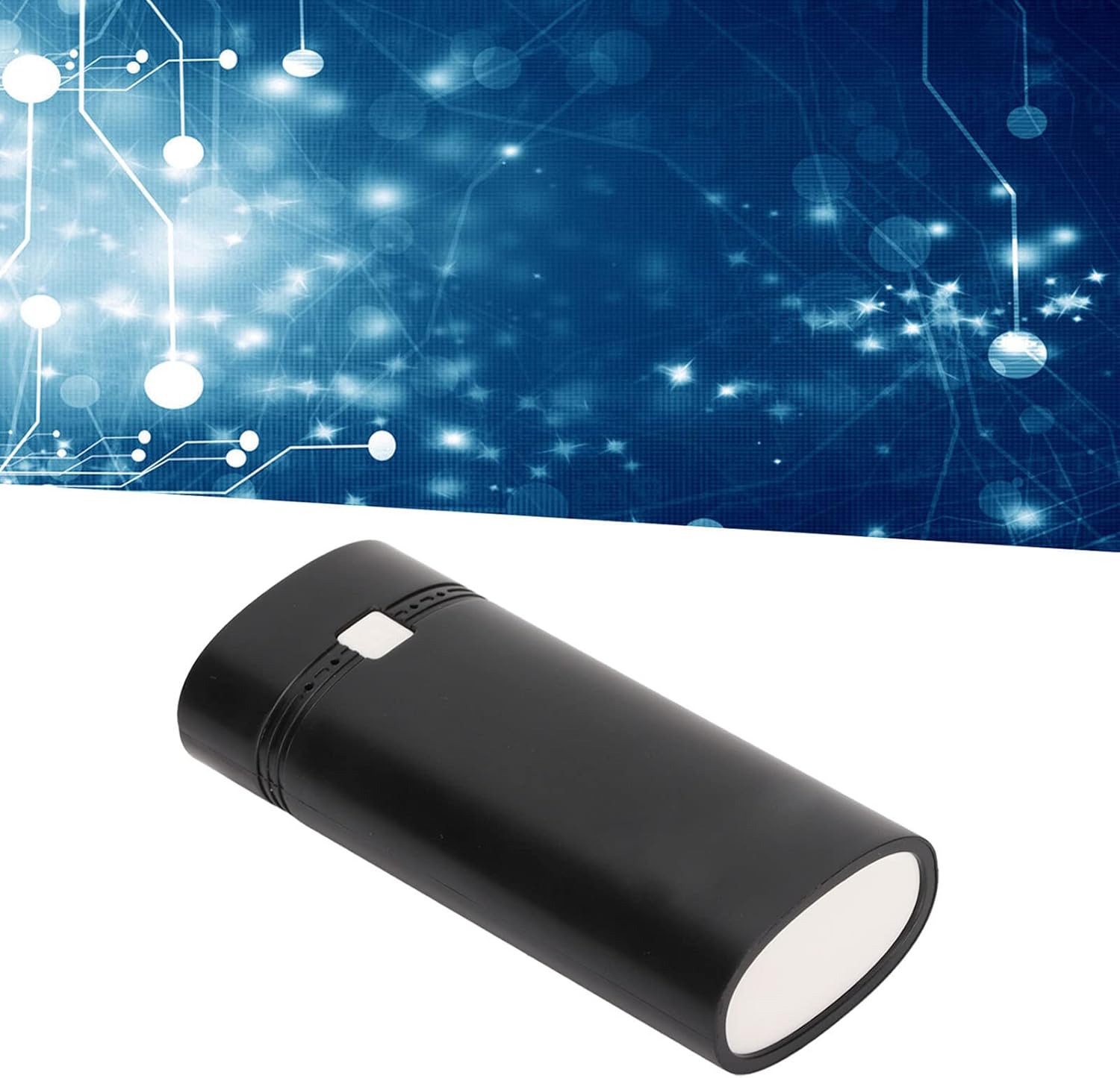 GOWENIC 18650 Cargador de batería Banco de energía, Universal DIY USB Power Bank Box Shell para teléfono inteligente, moderno y portátil (negro)