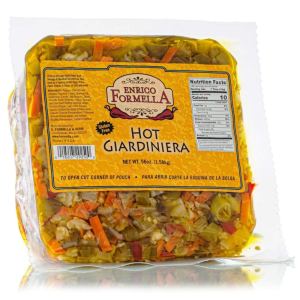 Enrico Formella Bolsa Giardiniera Hot Giardiniera  Italiano – Chicago Style Hot Pickled Vegetables 56oz. Enrico Formella Bolsa Giardiniera Hot Giardiniera  Italiano – Chicago Style Hot Pickled Vegetables 56oz.