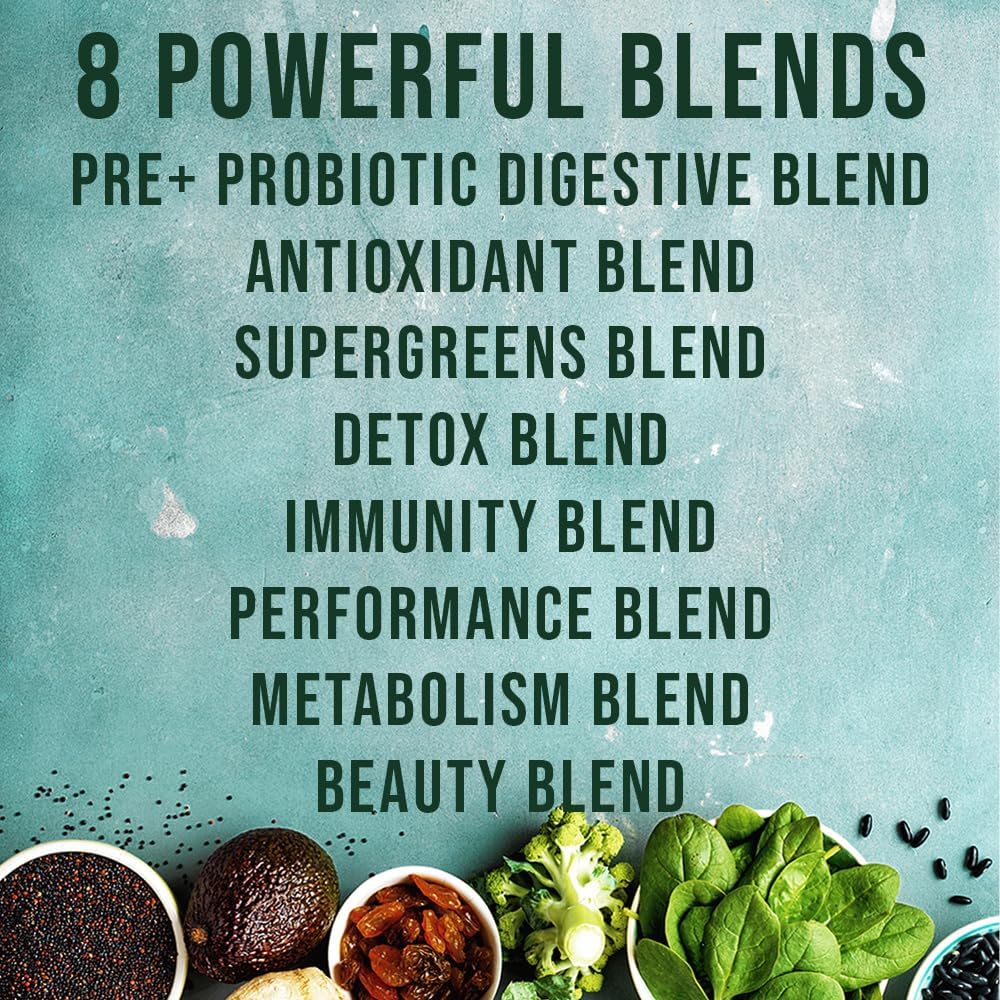 Basic Nutrition SuperGreens – Gomitas mezcladas con vitaminas esenciales, sabor natural a frambuesa, apoya las funciones digestivas, hepáticas e