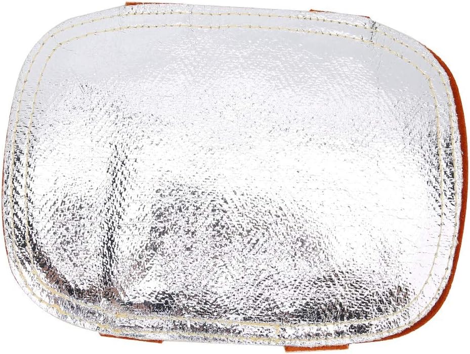 Sonew Escudo térmico de cuero de vaca dividido, guantes de soldadura, cojín trasero aluminizado de la mano de la soldadura