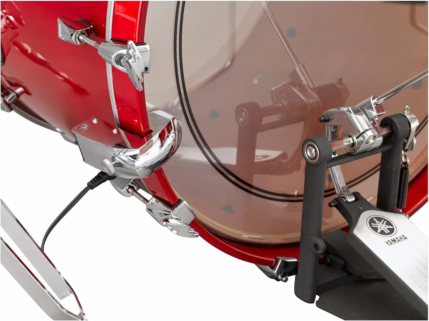 Yamaha DT-50K – Disparador de bombo acústico con cuerpo metálico, cromado