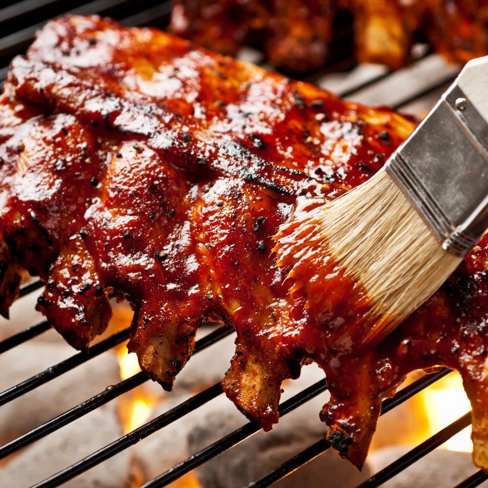 Kinder’s BBQ Sauce Variedad de 3 sabores  (1) cada uno oro, azúcar morena de nogal, caliente (15.3-15.8 onzas)  Paquete de folleto de recetas más
