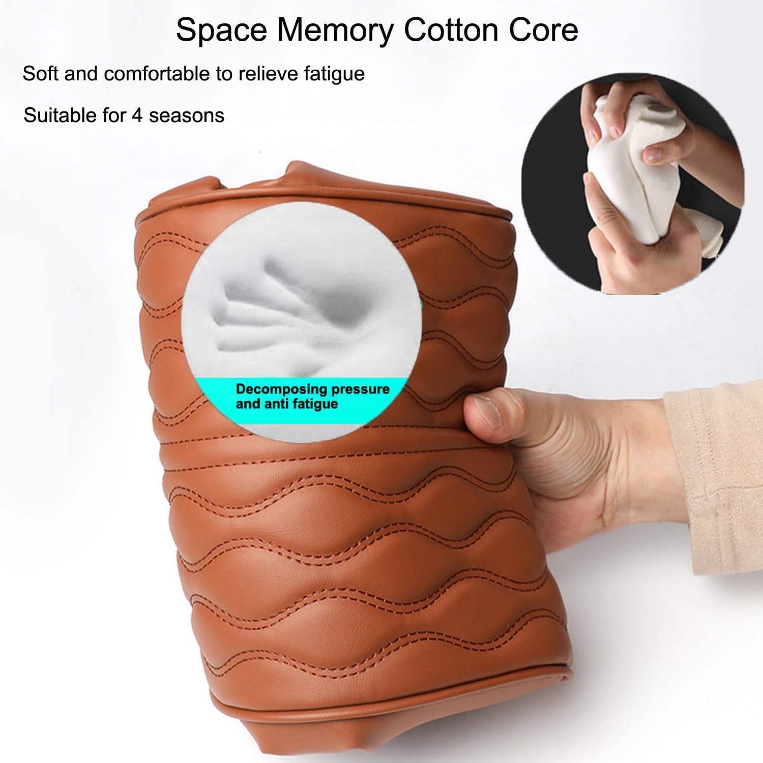 Funda universal para reposabrazos central de automóvil, funda universal impermeable de piel sintética para reforzar los reposabrazos del automóvil,