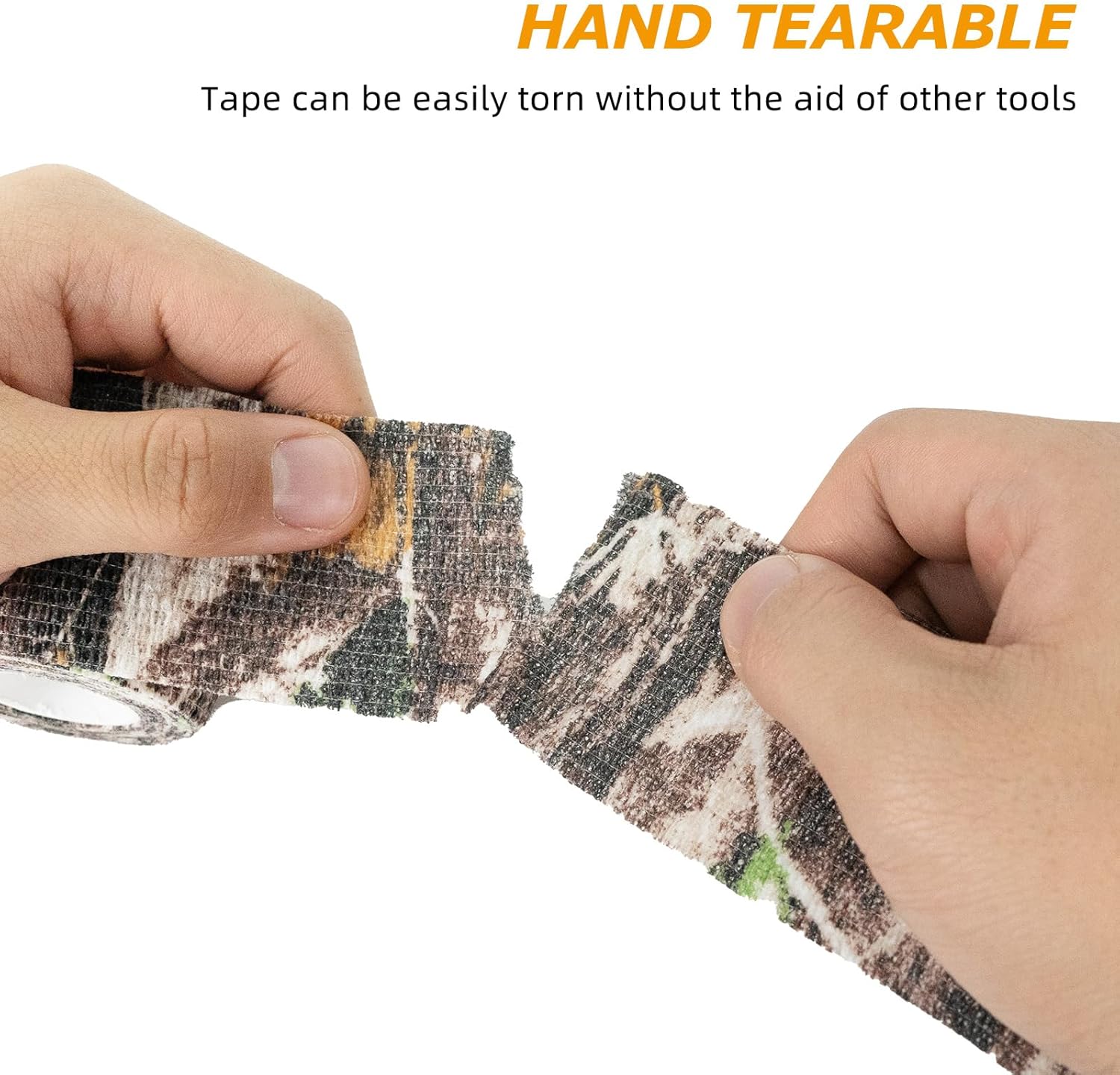 LOOGU Cinta adhesiva de camuflaje con forma de camuflaje no tejida para linterna de cámara (2.0 pulgadas x 14.76 pies)