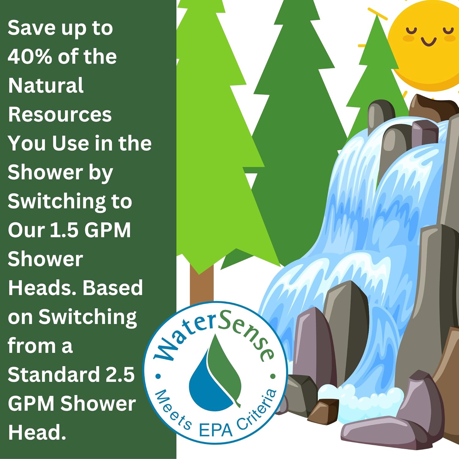 High Sierra Showerheads – Cabezal de ducha clásico totalmente metálico para exteriores – Resistente al vandalismo – Ideal para piscinas al aire