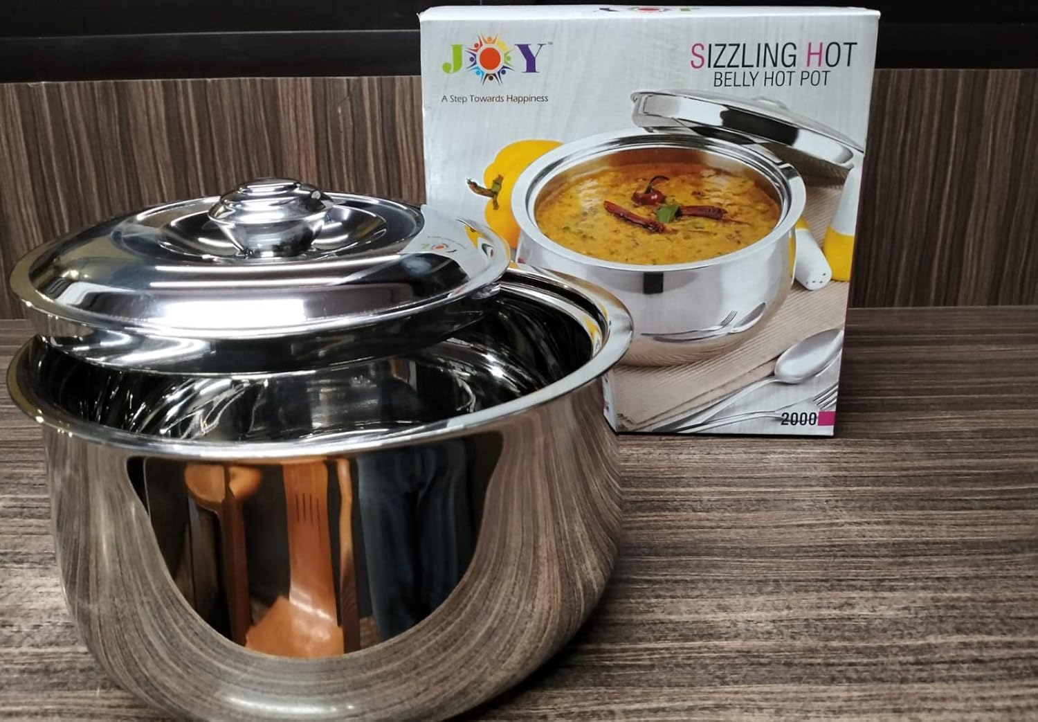 Juego de cazuela y olla de acero inoxidable – Estuche caliente de doble pared con aislamiento (67.6 fl oz2.11 QT)