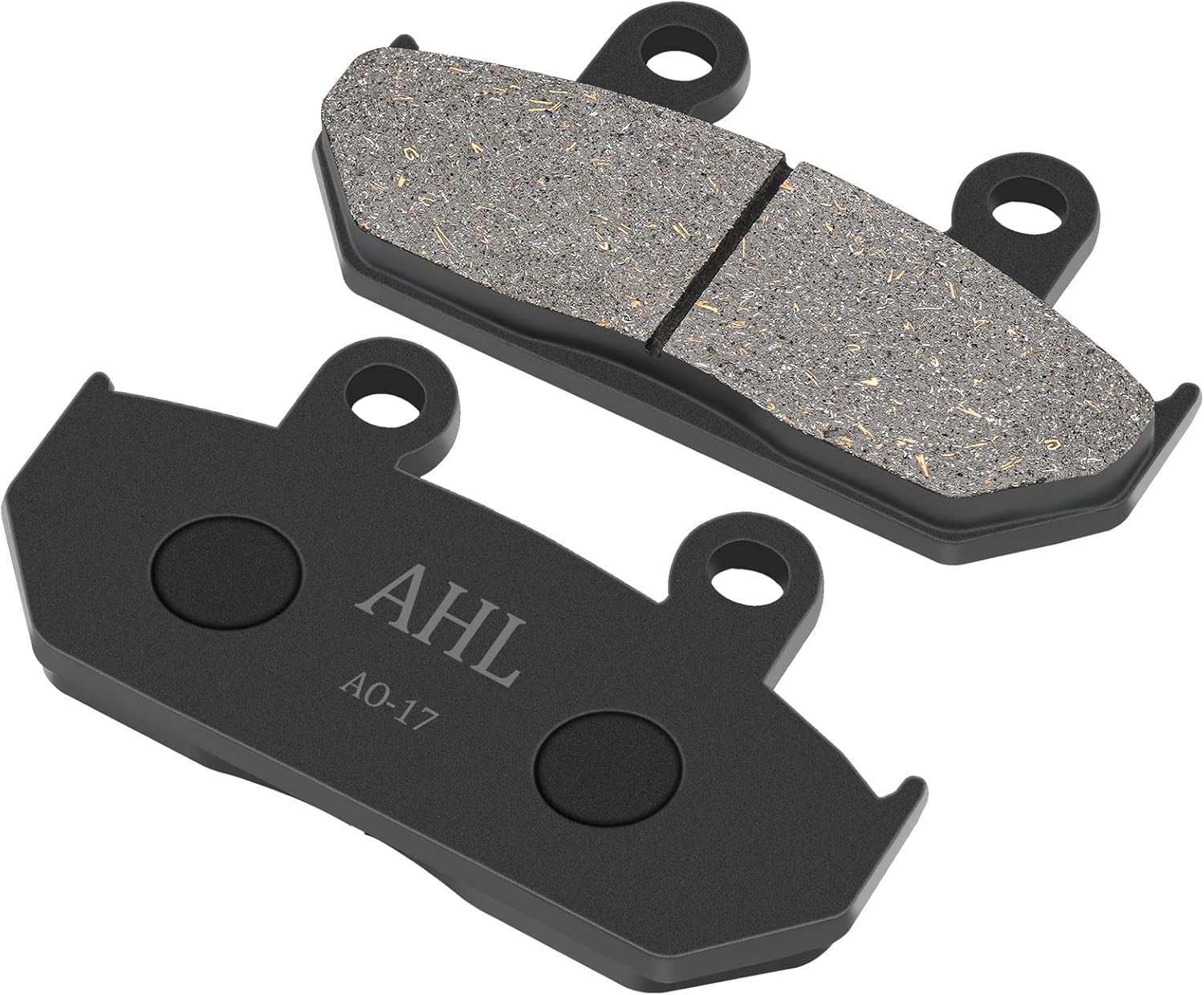 AHL Juego de pastillas de freno delanteras y traseras semimetálicas para Honda GL1500 Goldwing (todos los modelos) 1988-2000