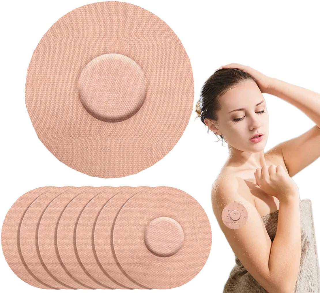 Paquete de 60 parches adhesivos Freestyle, cubierta de sensor CGM impermeable y resistente al sudor para libre 123 (compatible con Guardian 3,