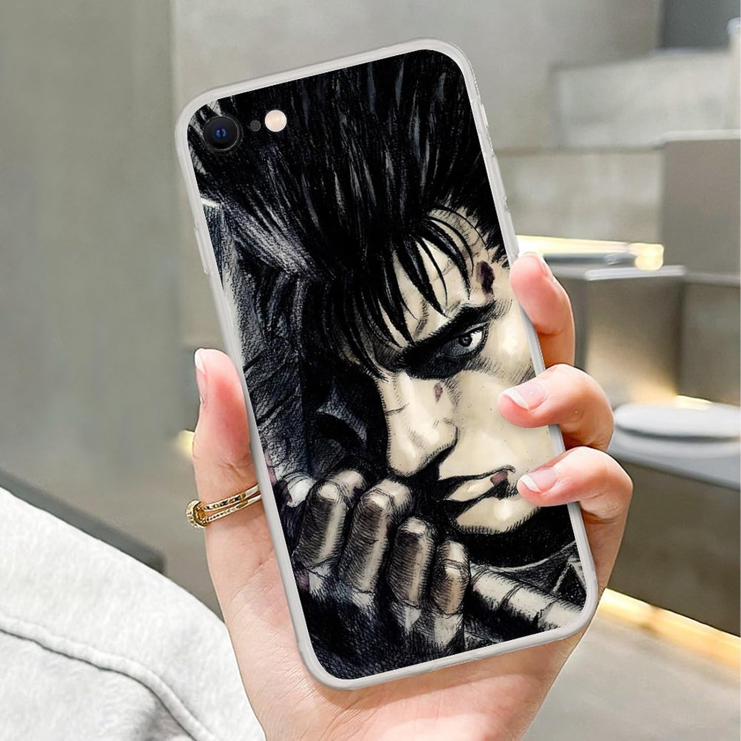 Para Samsung Galaxy A52 5G, Anime Role Hero Guts #07 Transparente Protectora Suave Silicona A Prueba De Golpes Suave TPU Clear Funda De Teléfono