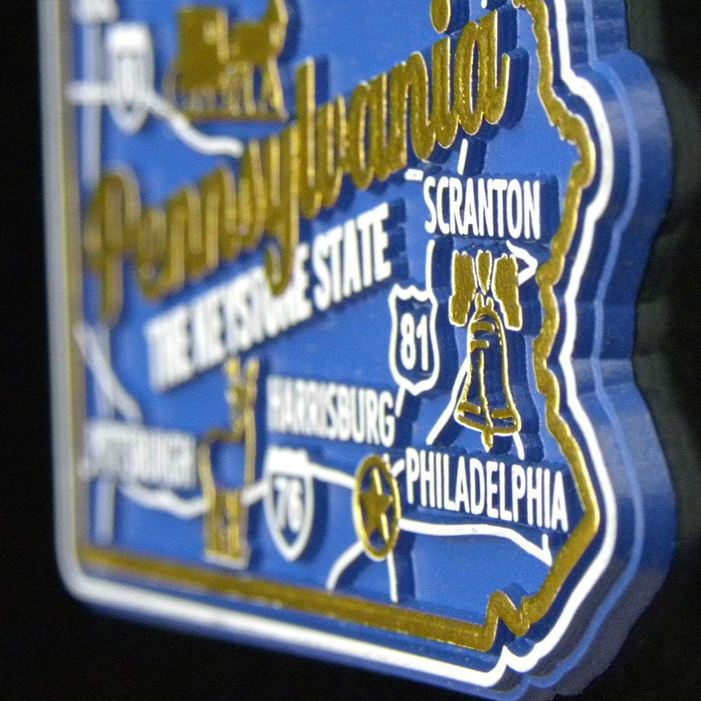 Imán de estado premium Louisiana de Classic Magnets, 2.5 x 2.3 pulgadas, recuerdos coleccionables fabricados en los Estados Unidos