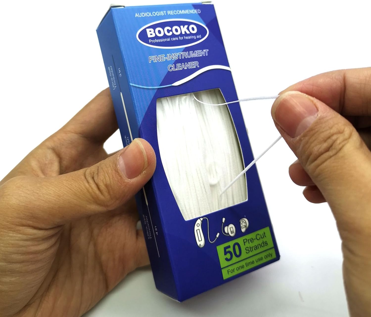 50 unidades de limpiador de audífonos listos para usar, kits de limpieza de instrumentos finos con rosca efectiva para dispositivos auditivos (50)