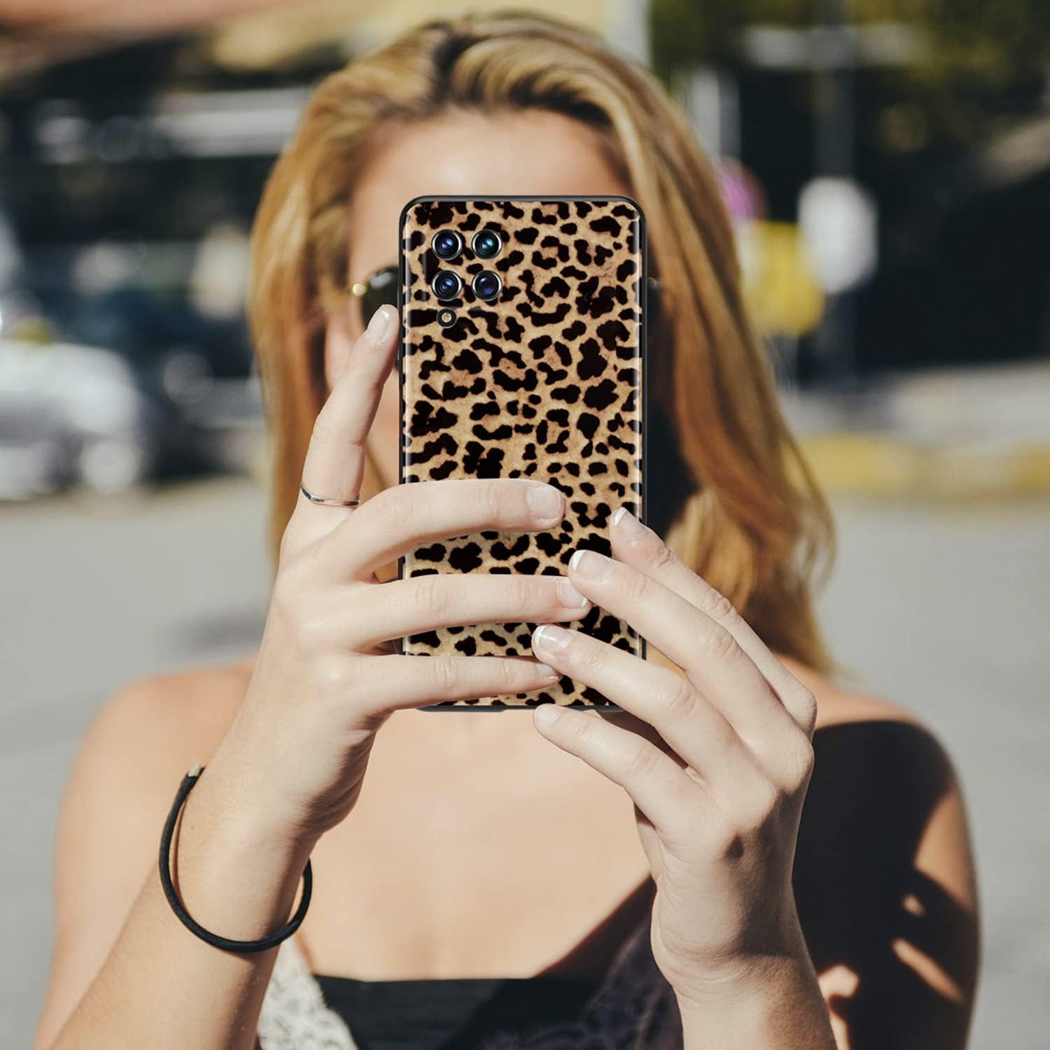 E Segoi Funda protectora para Samsung Galaxy A12, funda protectora con estampado de leopardo para Galaxy A12, suave a prueba de golpes, funda de