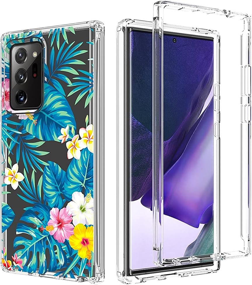 Zoeirc Funda para Galaxy Note 20 Ultra 5G, Samsung Note 20 Ultra Clear Case, TPU 360 cuerpo completo a prueba de golpes híbrido parachoques