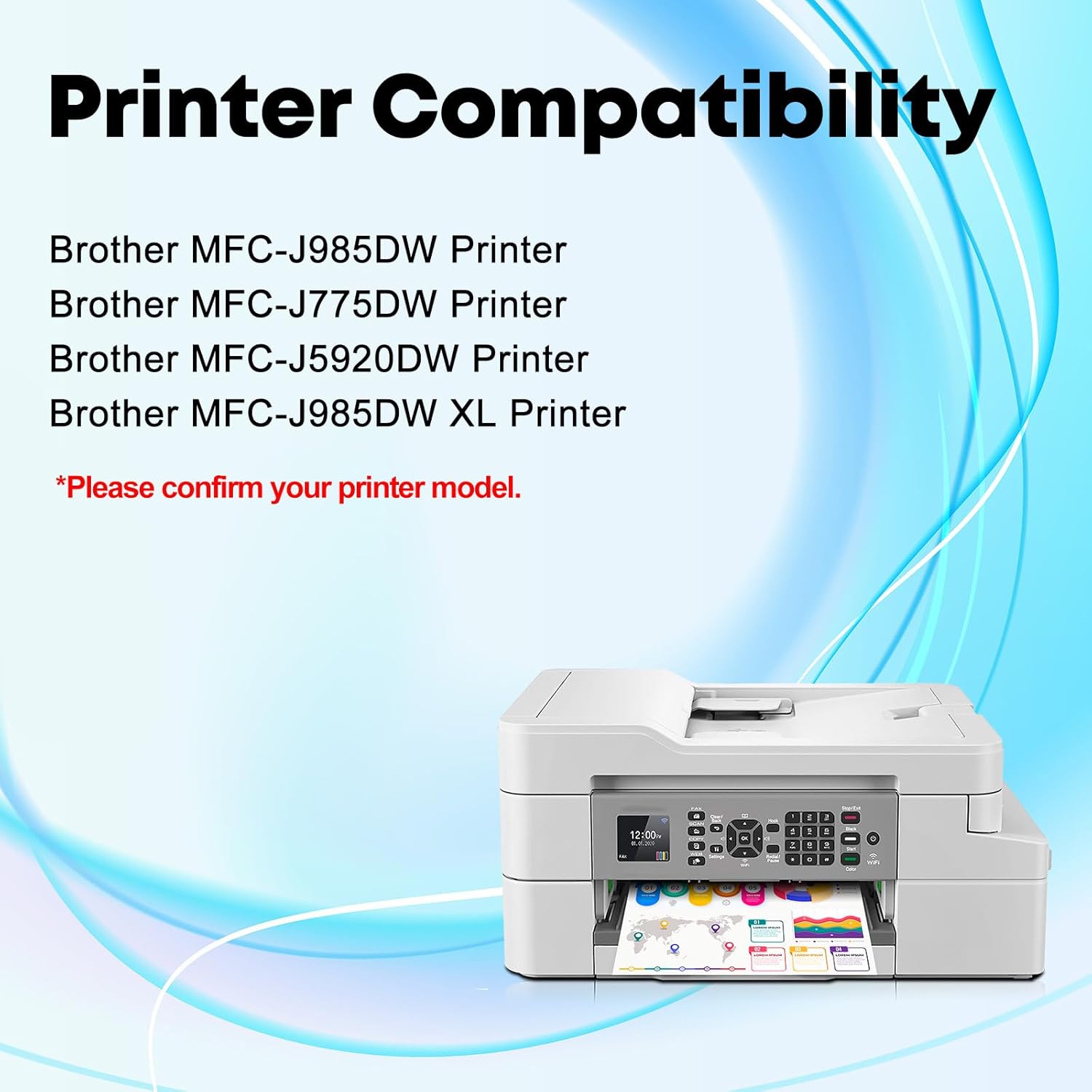 Miss Deer LC20E – Cartucho de tinta compatible con impresora Brother LC20E LC-20E XXL, uso con impresora Brother MFC-J985DW J5920DW J775DW J985DWXL,