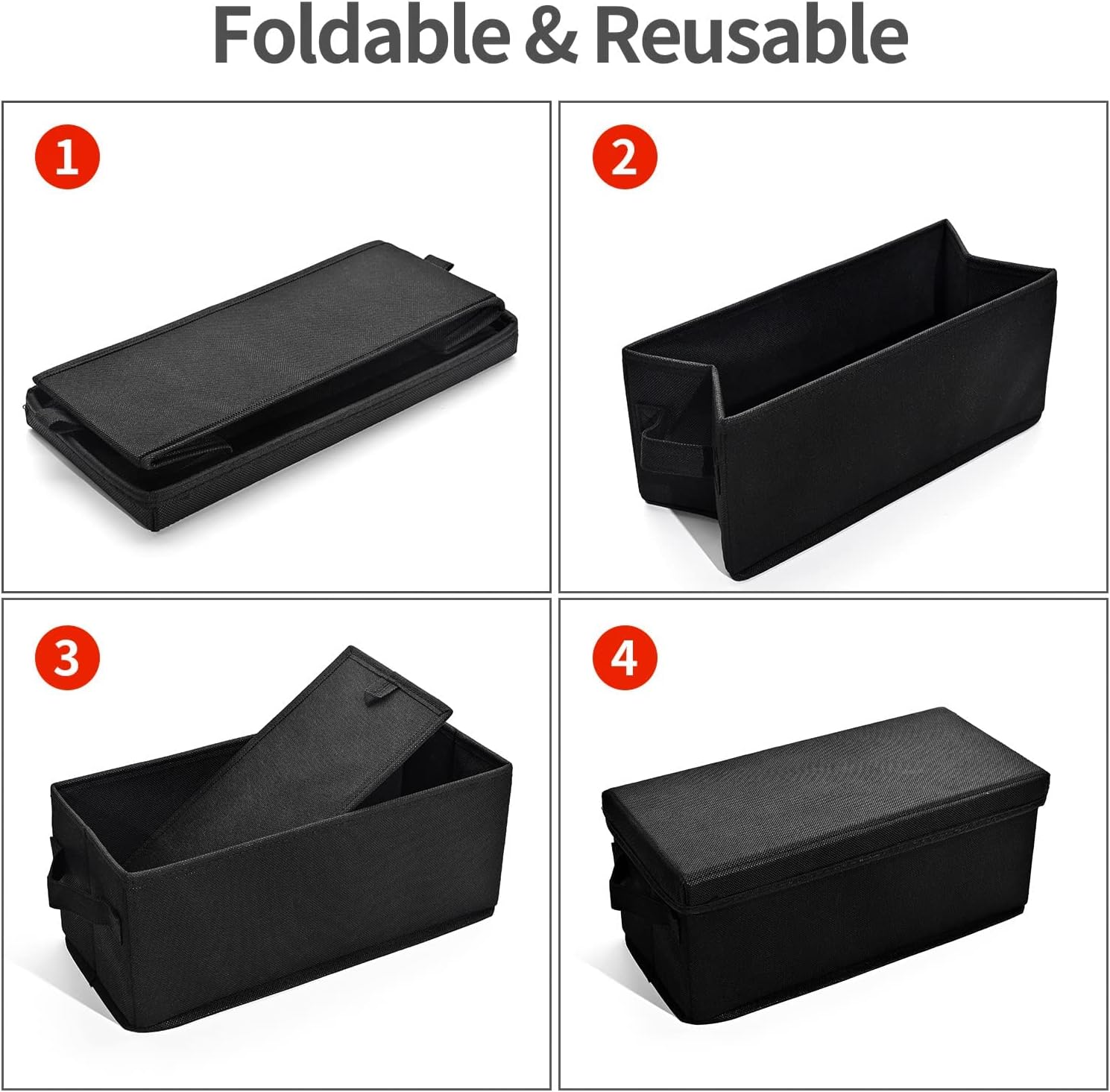 Cajas de almacenamiento para CD  Paquete de 4 cajas de CD  13.2 x 5.9 x 5.3 pulgadas, contenedor con capacidad para 30 CD en estuches completos, 60