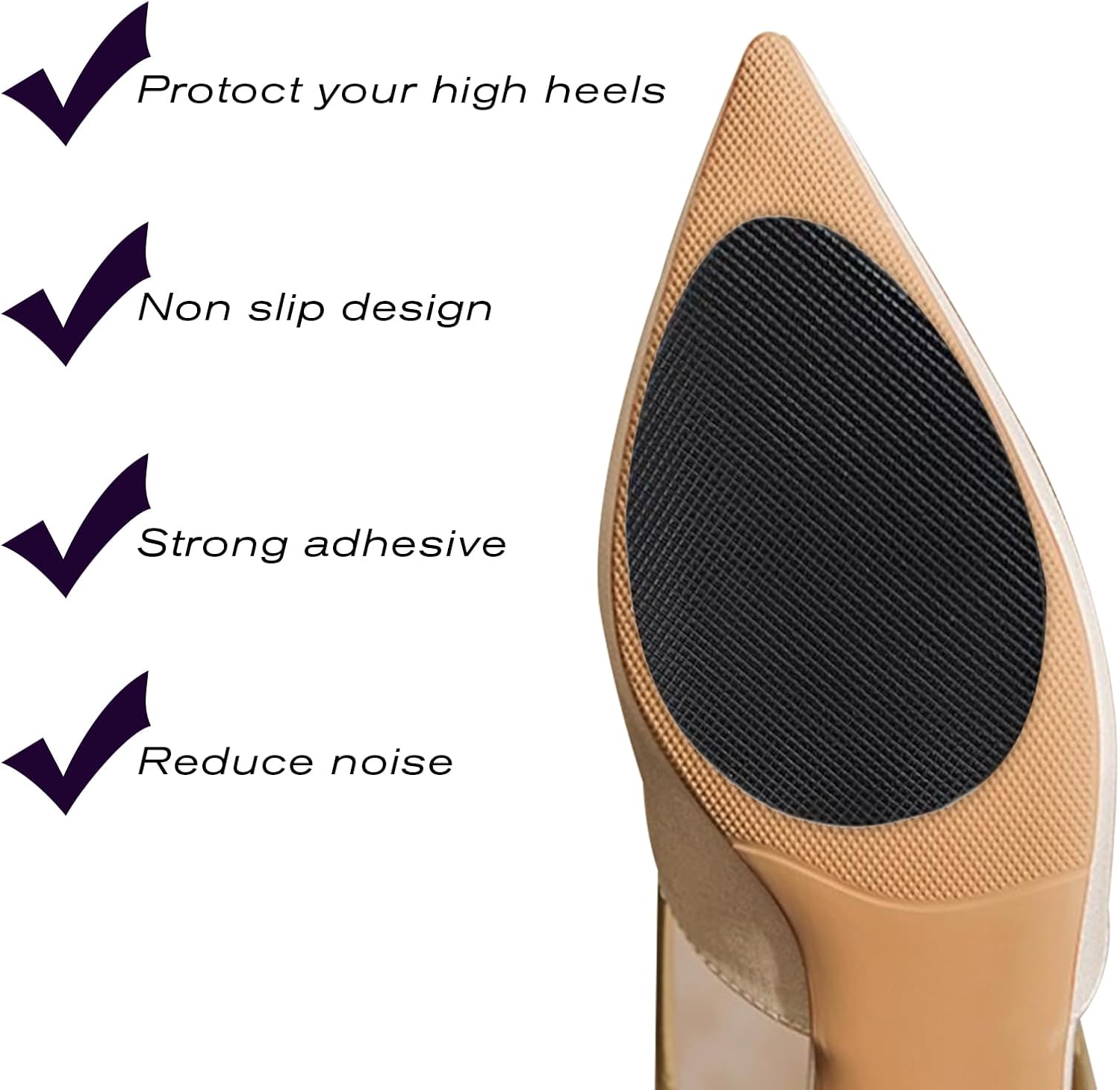 Empuñaduras para zapatos en la parte inferior de los zapatos, almohadillas antideslizantes autoadhesivas, gominolas de silicona para zapatos