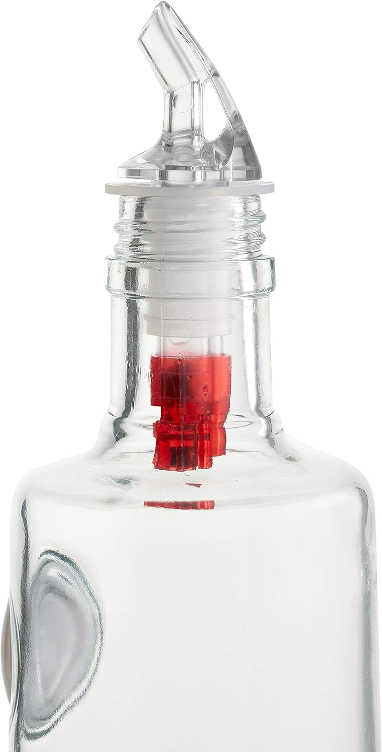 1 paquete Vertedor de botella de licor medido 0,75 oz (0.7 fl oz)  Vertedor de botella automático con cuello  sin grietas, sin fugas, cañones de