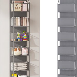 Organizador colgante de 6 estantes sobre la puerta con bolsillos de plástico transparente de gran capacidad, almacenamiento para ahorrar espacio Organizador colgante de 6 estantes sobre la puerta con bolsillos de plástico transparente de gran capacidad, almacenamiento para ahorrar espacio