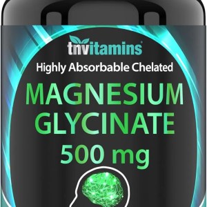 Glicinato de magnesio 500 mg por cápsula  120 unidades  Suministro de 4 meses  Suplemento de magnesio quelado puro para dormir, calma, nervios, Glicinato de magnesio 500 mg por cápsula  120 unidades  Suministro de 4 meses  Suplemento de magnesio quelado puro para dormir, calma, nervios,