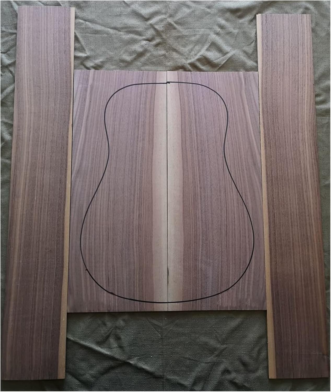 1 juego de parte trasera y lateral de guitarra, panel de guitarra de 41 pulgadas, material de fabricación de guitarra, kit de guitarra de bricolaje