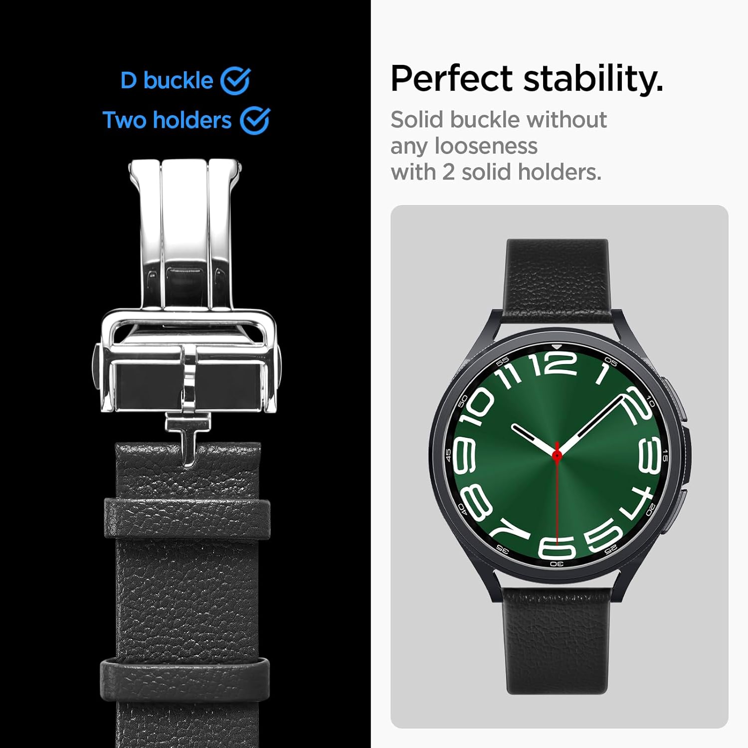 Spigen Correa Enzo de 0.78 pulgadas diseñada para Samsung Galaxy Watch 654 de 1.731.57 pulgadas, Classic 6 de 1.771.73 pulgadas, 5 Pro de 1.772