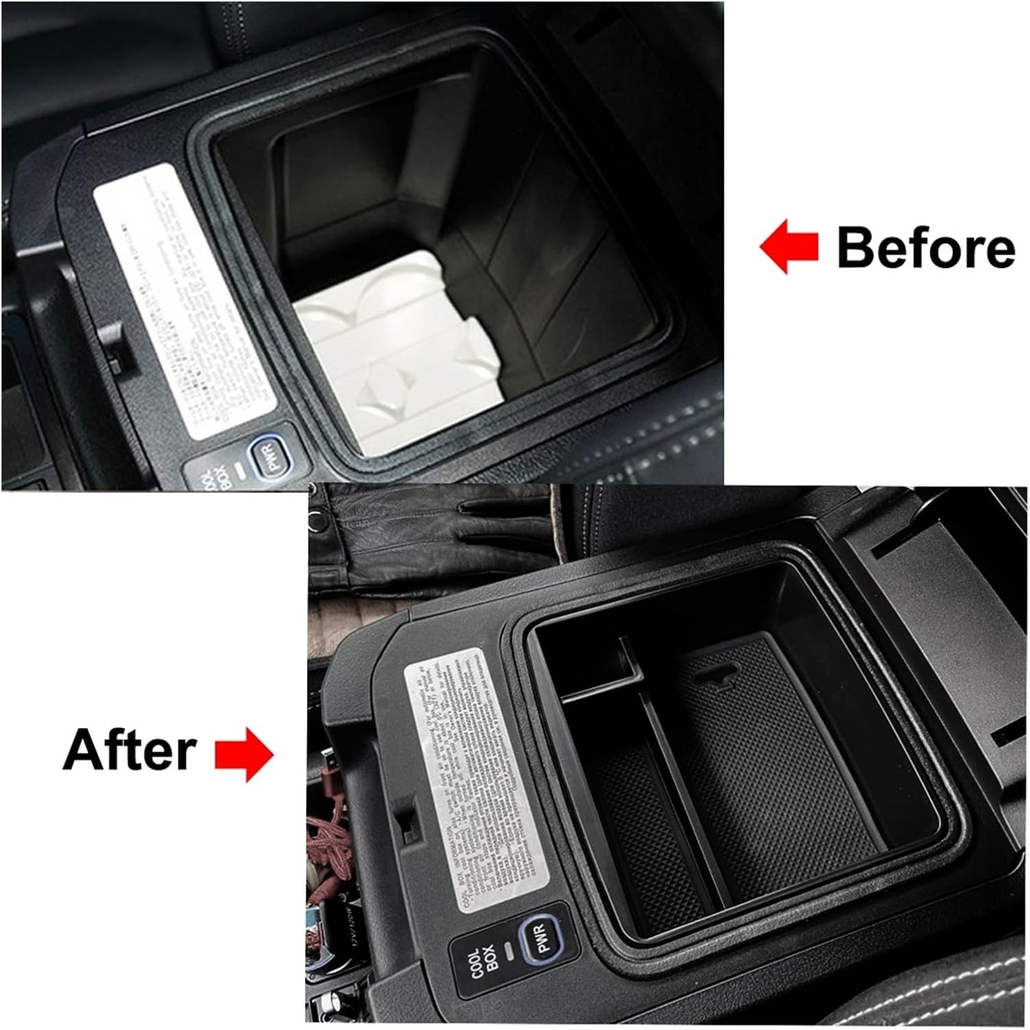 Caja de almacenamiento para reposabrazos de automóvil, bandeja de consola central para Toyota Land Cruiser Prado J120 J150, compatible con Lexus