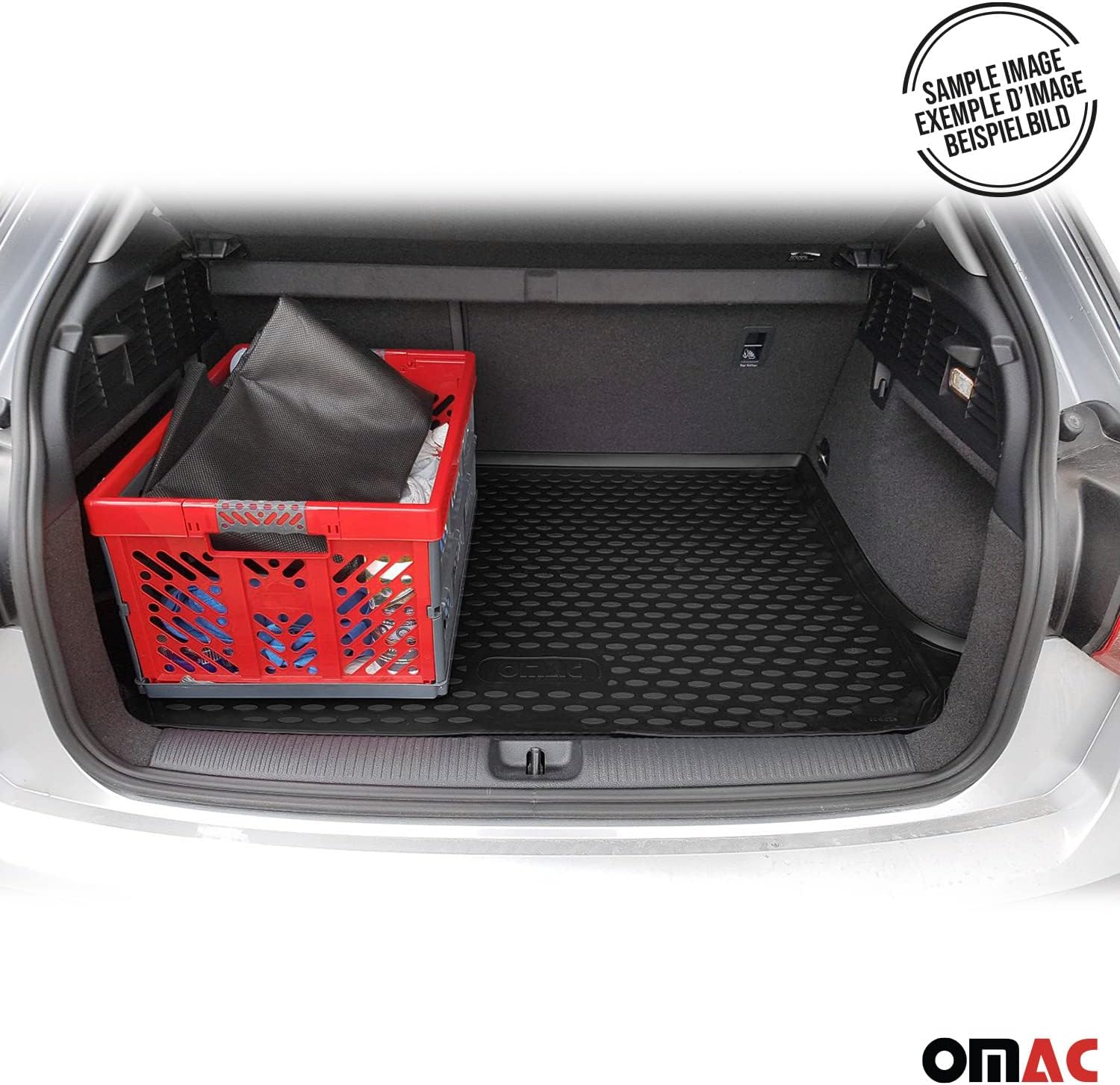OMAC Alfombrillas de maletero para Mazda CX-5 2017 2018 2019 2020 2021 2022 2023 2024, para todo tipo de clima, duraderas, color negro