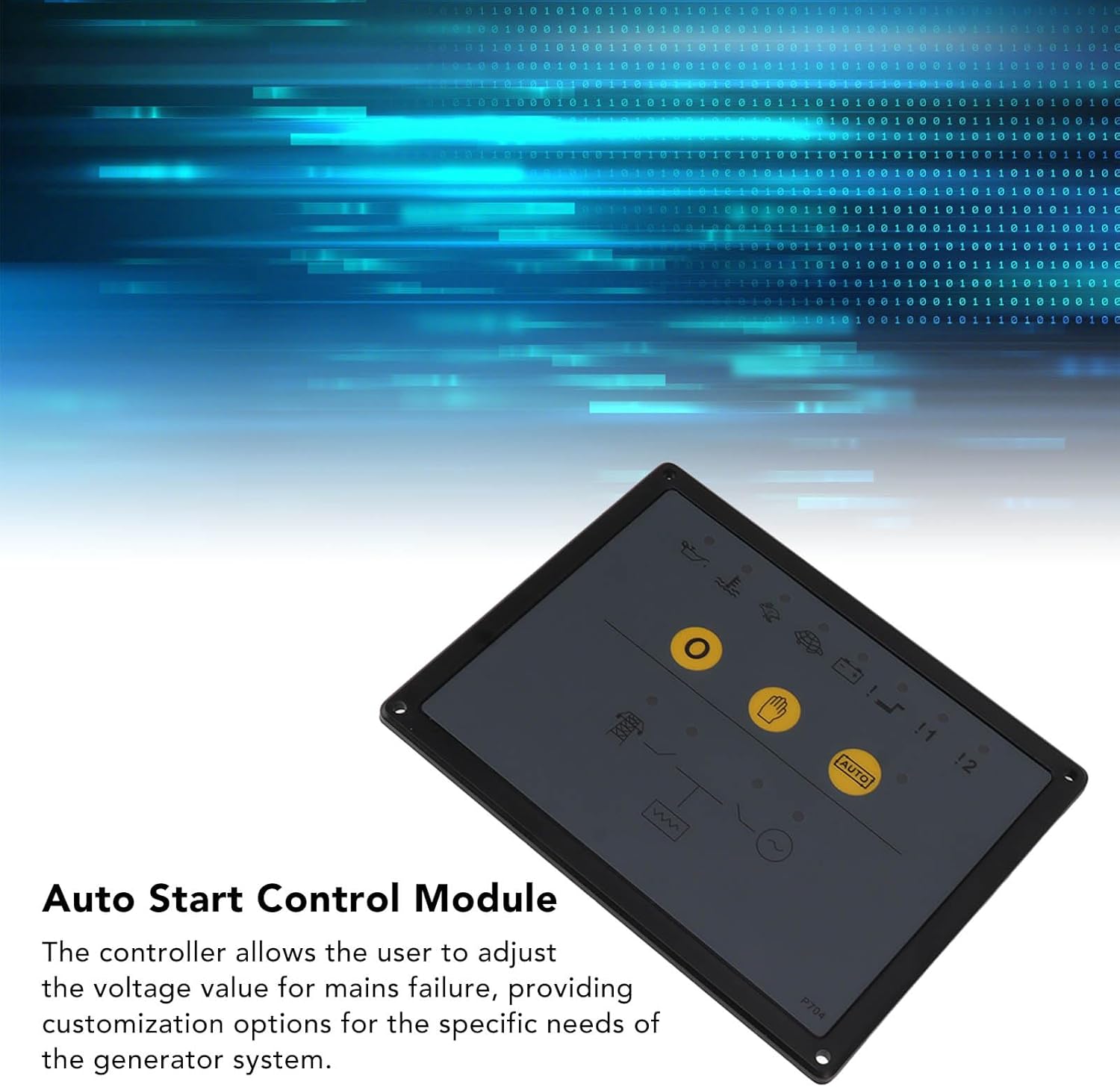 TOPINCN DSE704 AMF Controller Control Panel for,Failure Voltage, Multiple, LED Indicator