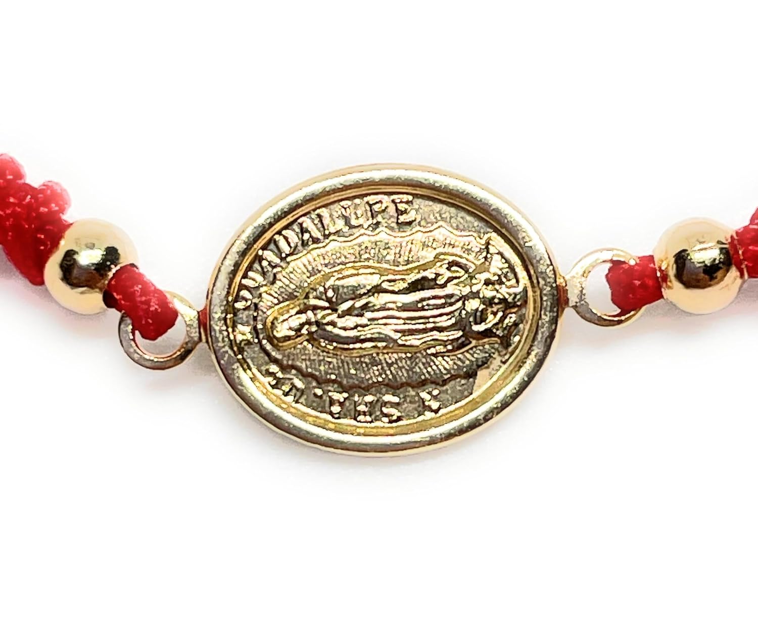 Red String Bracelet Guadalupe Virgin with Cultured Freshwater Pearl for Women – Pulsera roja virgen de guadalupe y Perla cultivada – Vero Silva