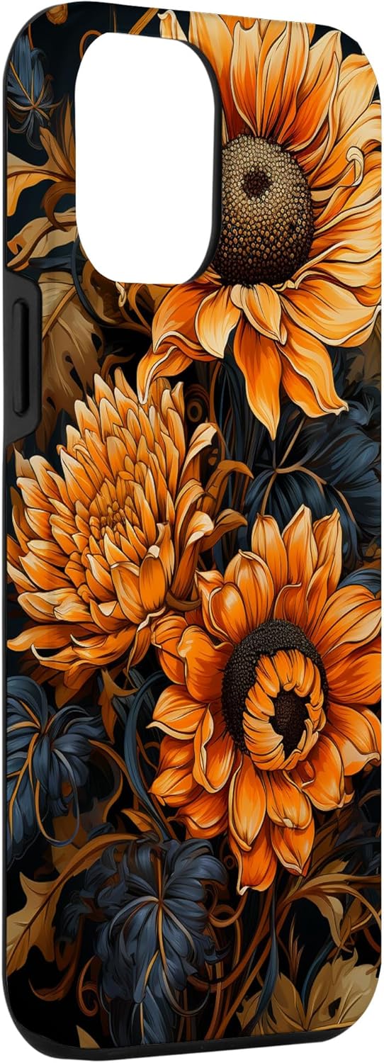 Funda para iPhone 12 Pro Max Sunflower Southern Boho Western Theme