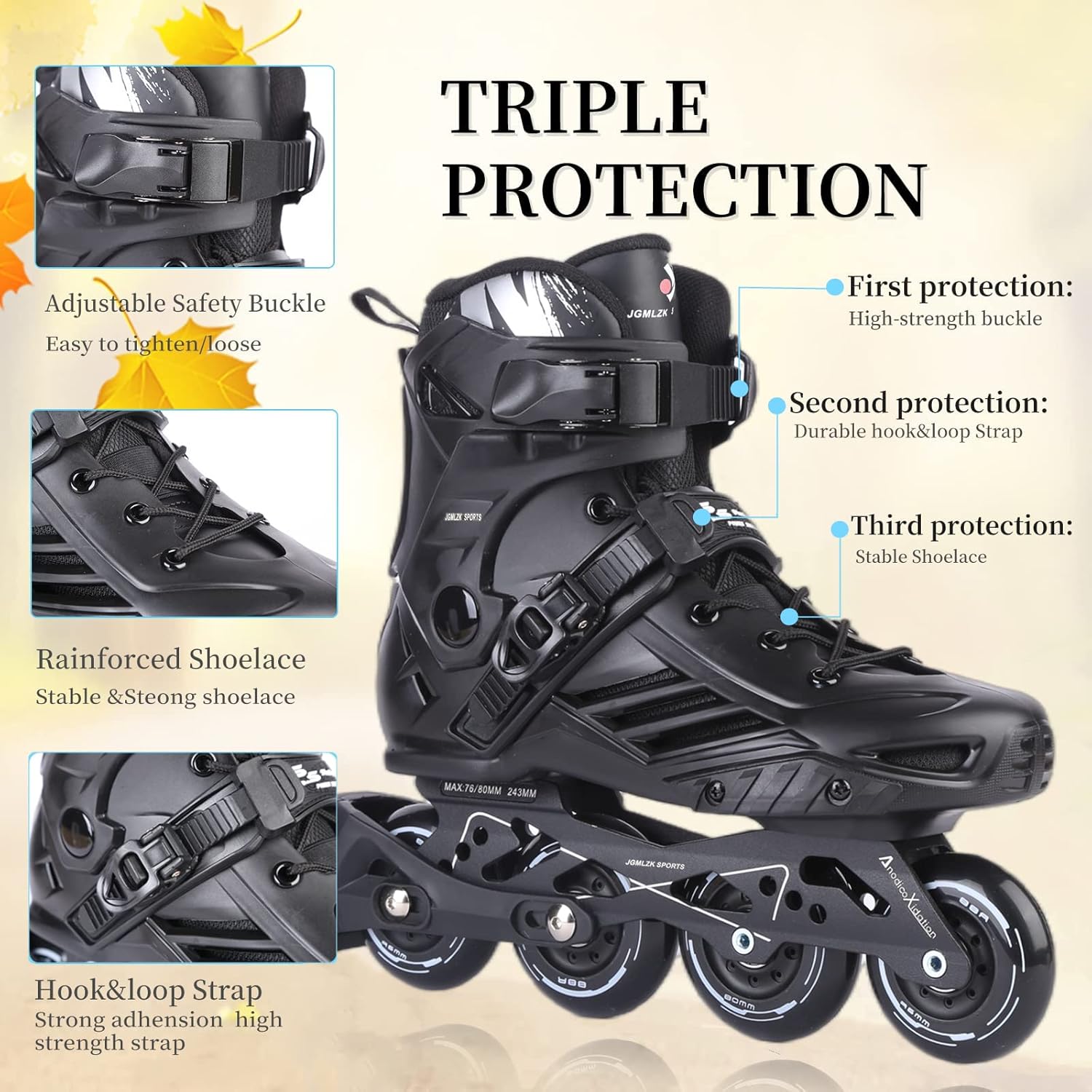 Patines en línea, patines en línea de alto rendimiento para deportes al aire libre para mujeres, hombres y adultos