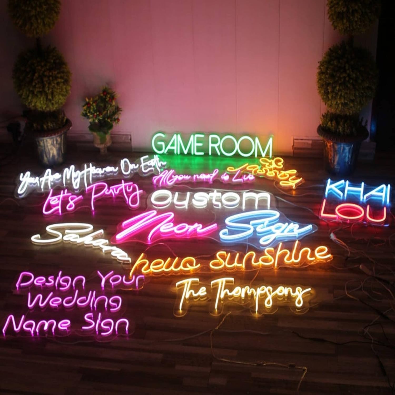 Letreros de neón personalizados personaliza tu espacio con una iluminación vibrante, letrero de neón personalizable para decoración del hogar,