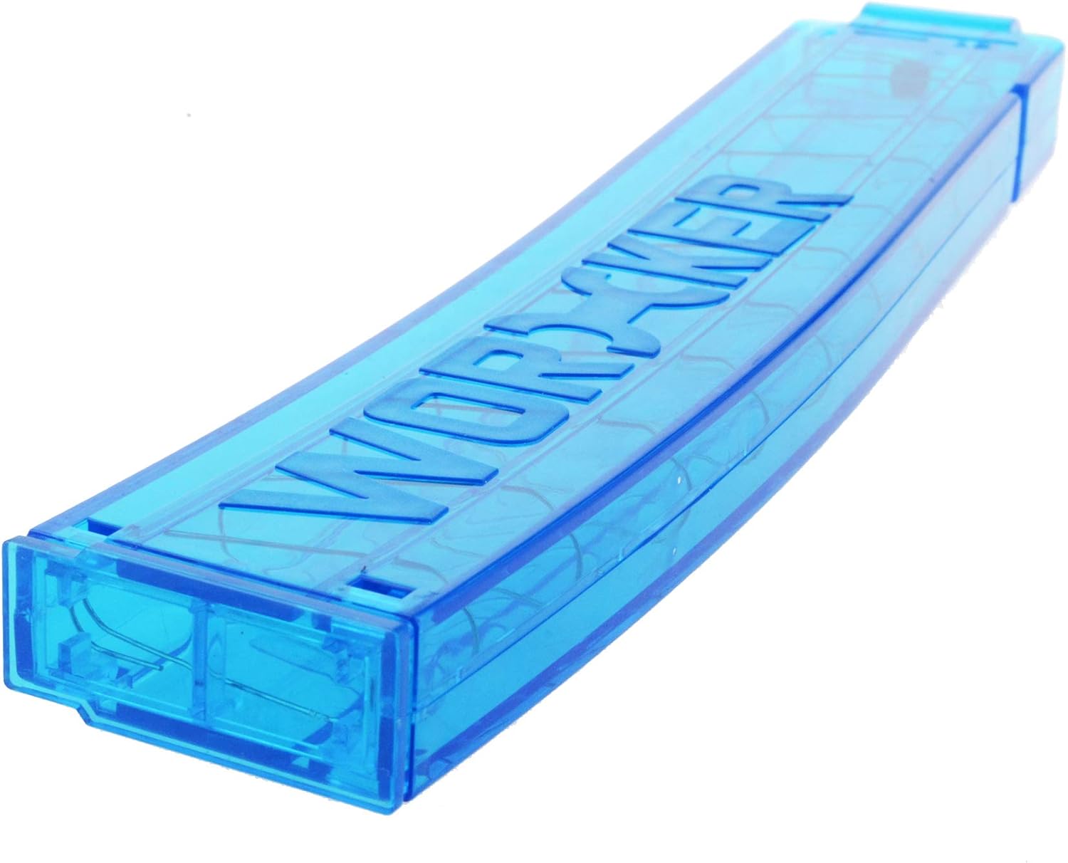 WORKER 18 dardos curvados Talon Magazine Clip de dardos cortos para Nerf Modulus Series Toy y Nexus Pro (azul transparente)