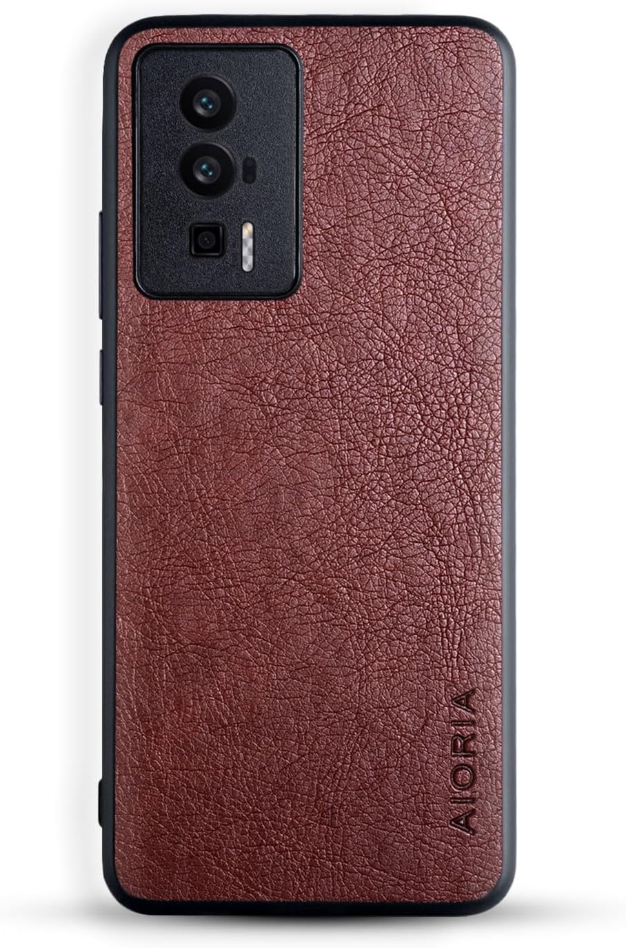 AIORIA Funda para Xiaomi Poco F5 Pro, 6.67 “Pantalla Premium PU Cuero Teléfono Cubierta Retro Business Design Funda protectora completa para Xiaomi