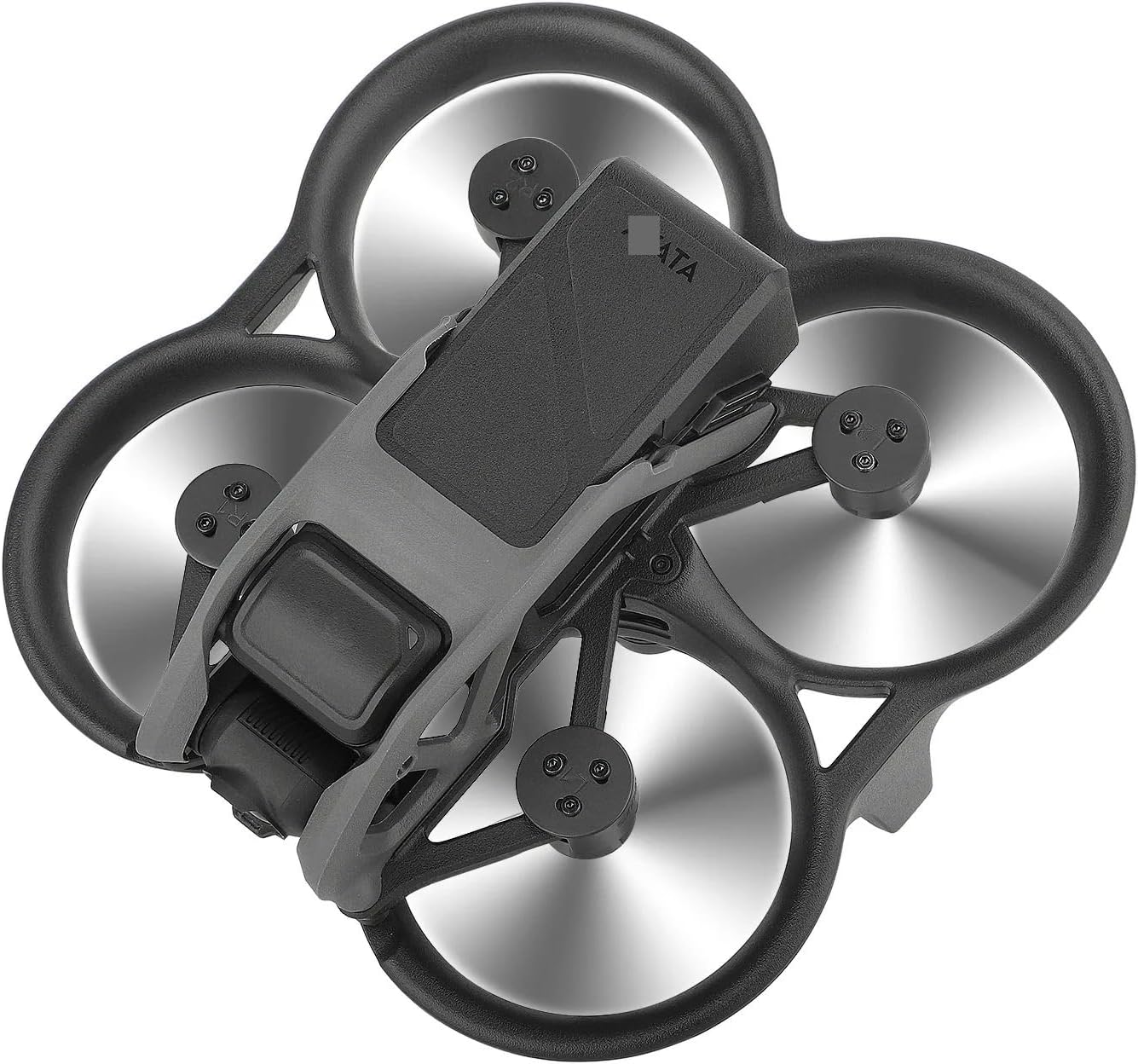 XNasu Motor Cover for D-JI AVATA Spare Parts Anti-Bump Propellers Aluminum Alloy Protection Cover Drone Accessrioes (Color  Black)