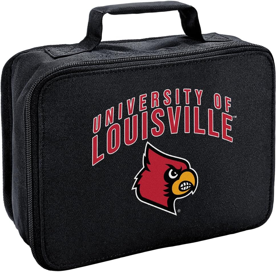 Lonchera con logotipo primario de la Universidad de Louisville con aislamiento de lados suaves, bolsa de almuerzo reutilizable para trabajo de