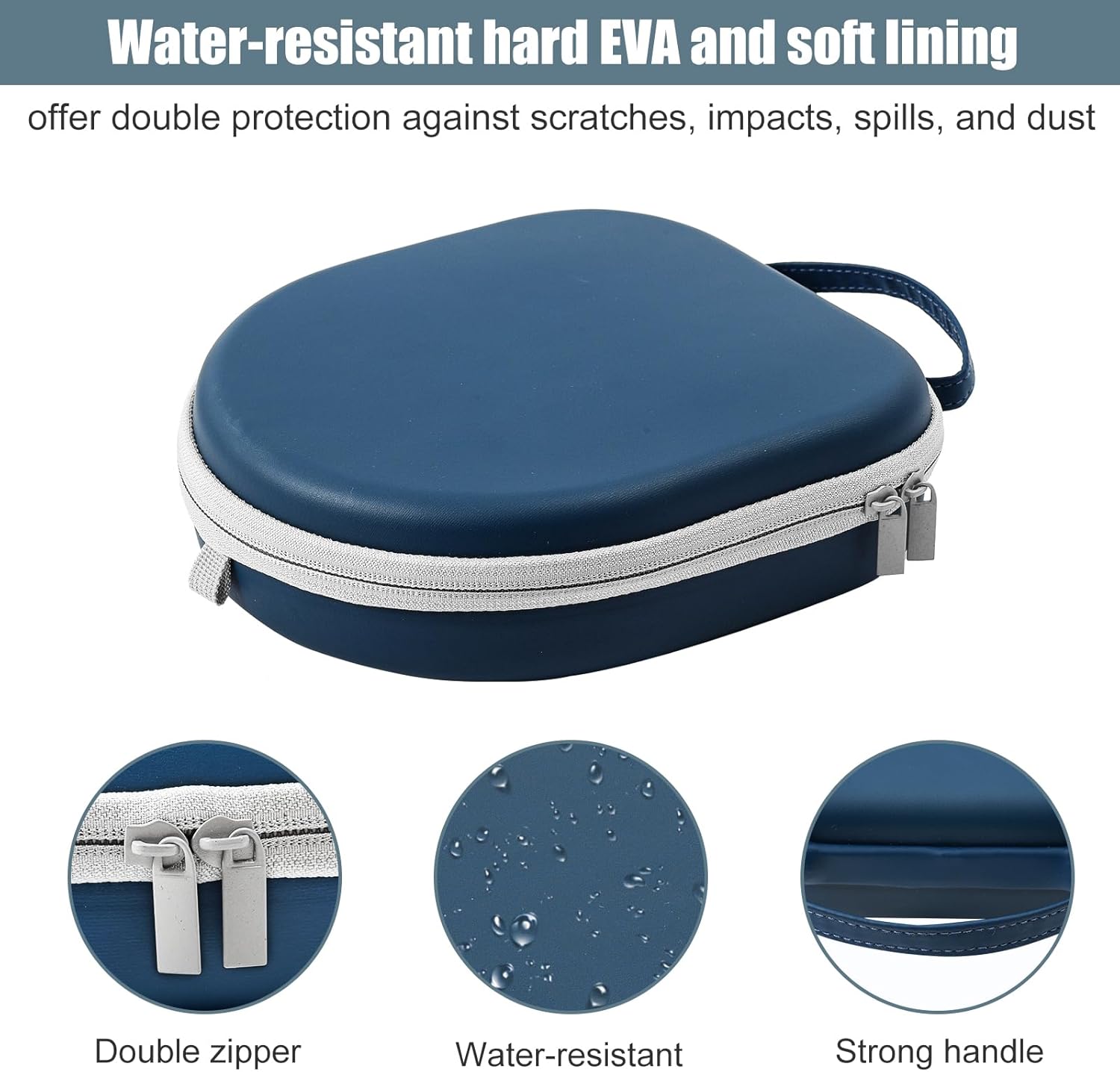ProCase Funda rígida para auriculares inalámbricos Sony WH1000XM5WH1000XM4WHXB910N WHCH710N WHXB900N Bose 700QC35 II con cancelación de ruido, bolsa