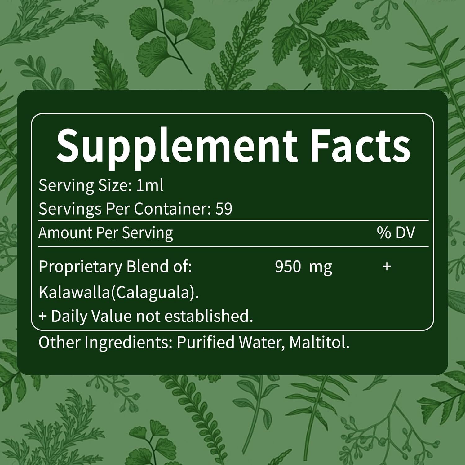 Polypodium leucotomos – Gotas de apoyo inmunológico, extracto natural de hierba de raíz de kalawalla suplemento para mejorar la salud de la piel.