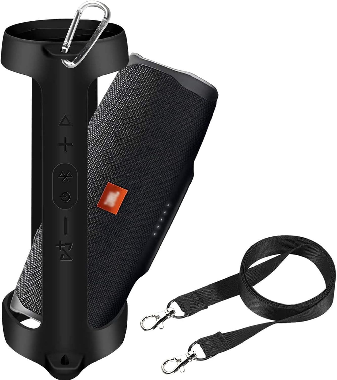 Funda de silicona para JBL Charge 4 portátil impermeable inalámbrico Bluetooth altavoz, gel de viaje, piel suave, bolsa de transporte de goma