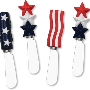 Supreme Housewares Esparcidor de resina con bandera americana S4, 5 pulgadas, multicolor Supreme Housewares Esparcidor de resina con bandera americana S4, 5 pulgadas, multicolor