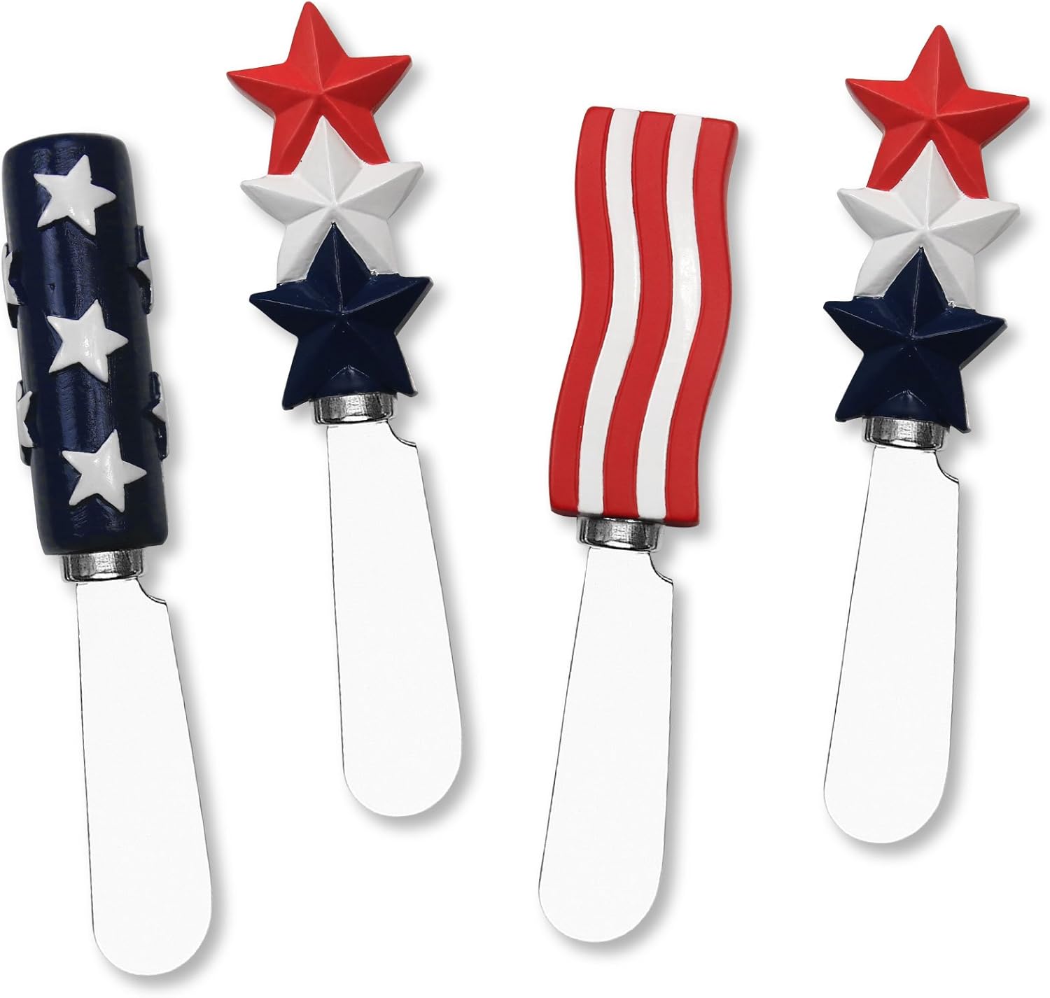Supreme Housewares Esparcidor de resina con bandera americana S4, 5 pulgadas, multicolor