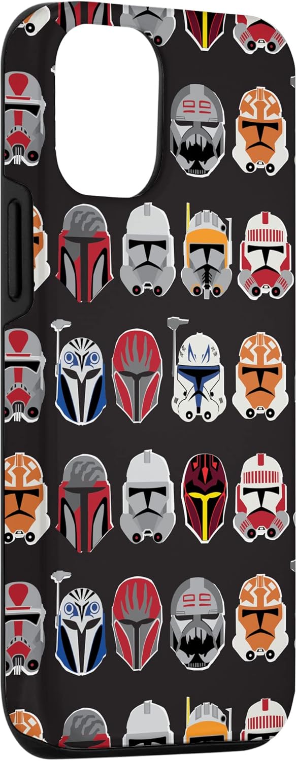 Funda con diseño de casco de soldado de Star Wars The Clone Wars para iPhone 13