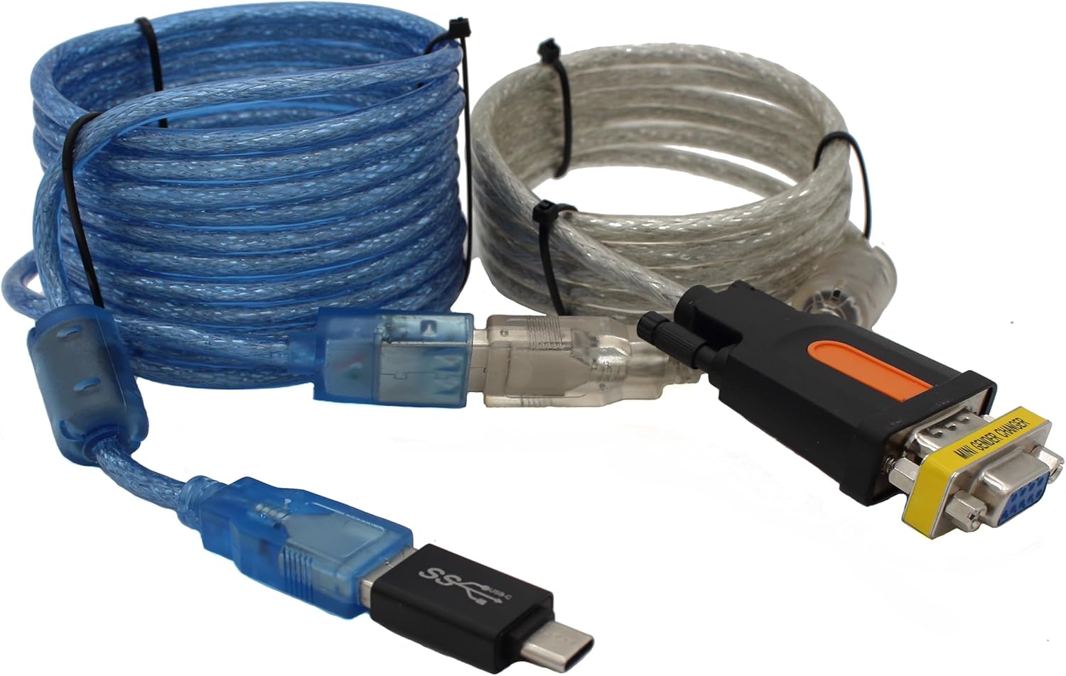 Kit de cable adaptador USB a serie con chip FIDI FT232RL, convertidor USB a RS232, múltiples longitudes de cable y conectores, puertos USB tipo CA,